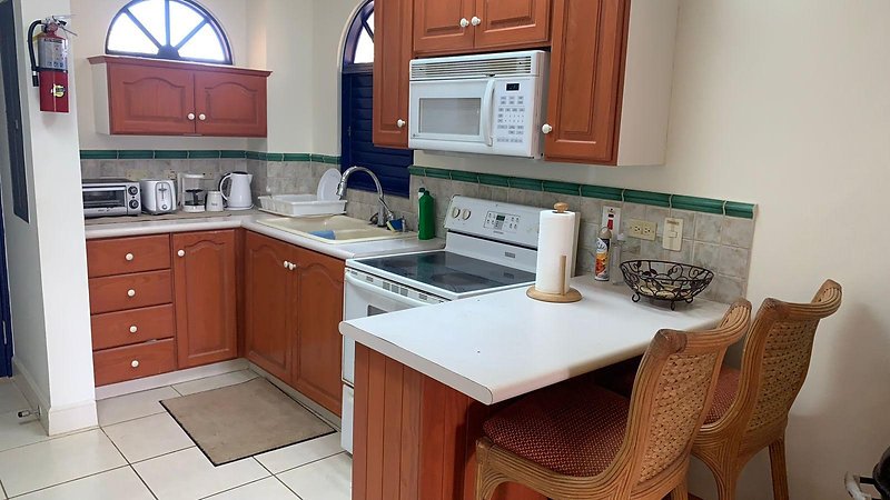 Sea Breeze Apartment, Kitchen 15, Tobago